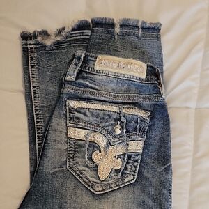 Rock Revival Blue Distressed Women's Jeans